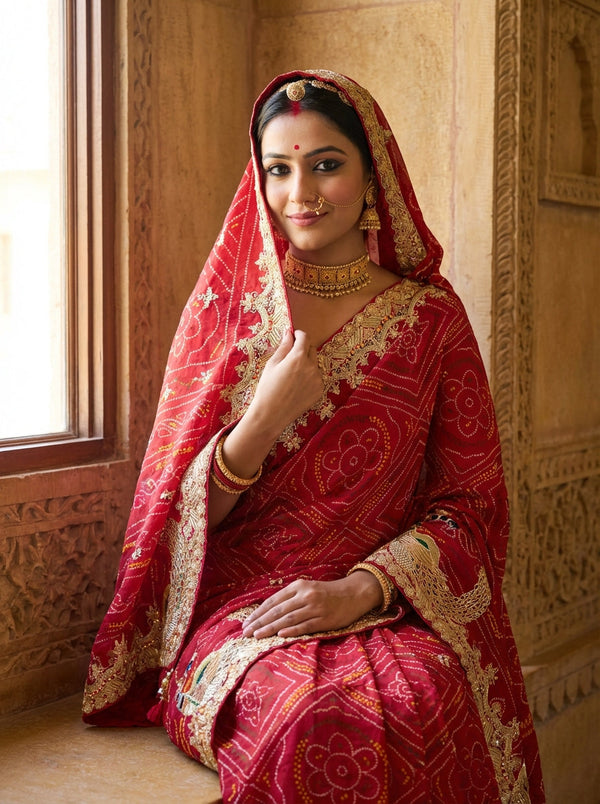 Bandhej Chunri Sarees