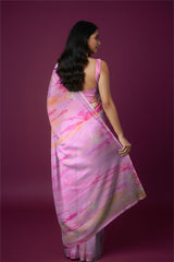 Rangeela Pink Chiffon Lightweight Saree with Elegant Printed Design