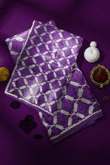 Rangeela House Gota Patti Designer Saree – Royal Purple Elegance