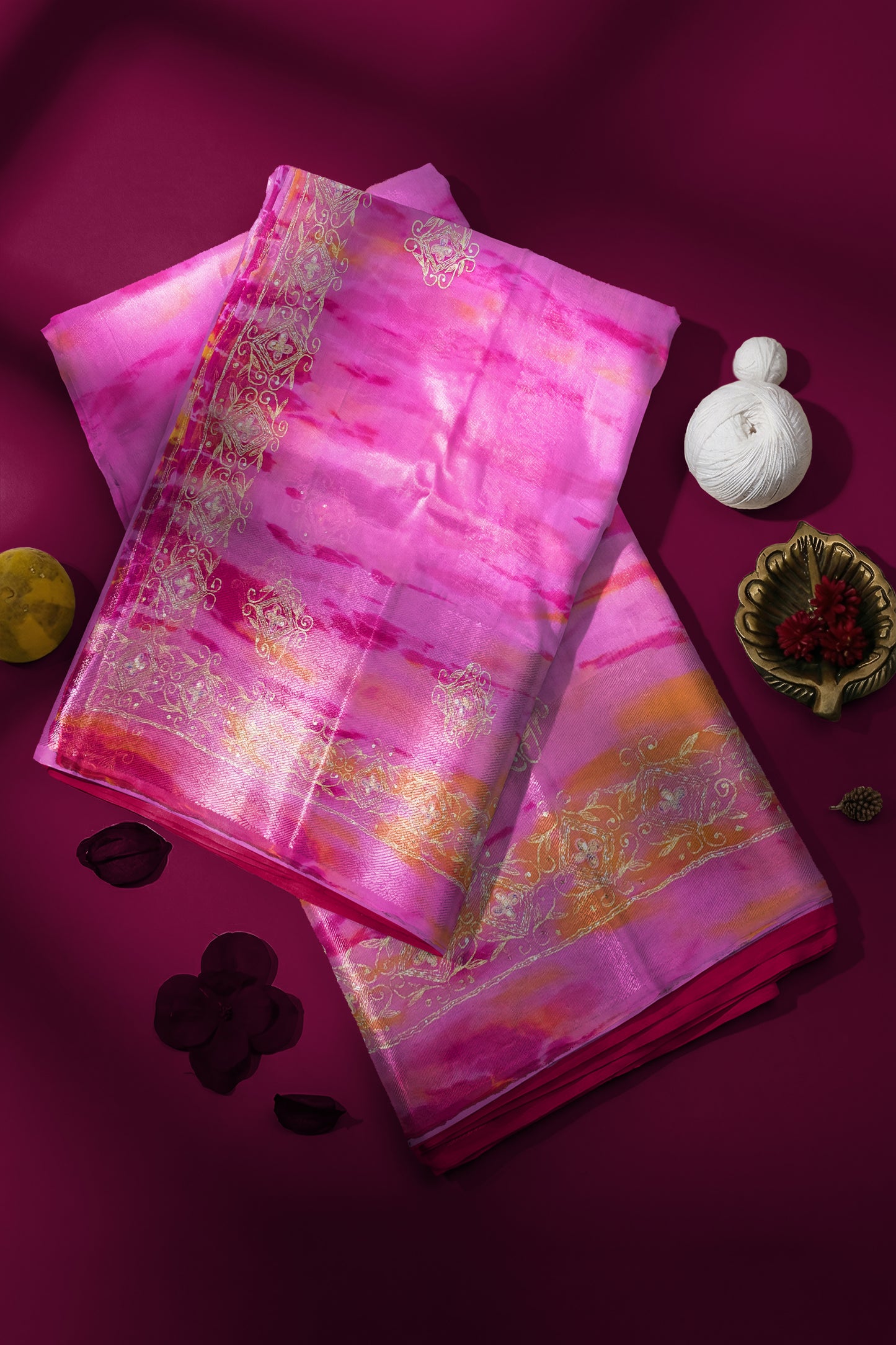 Rangeela Pink Chiffon Lightweight Saree with Elegant Printed Design